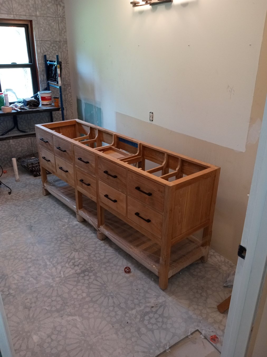 Cabinet installation and finish detail
