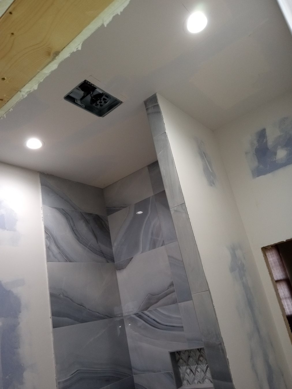 A completed bath and tile detail